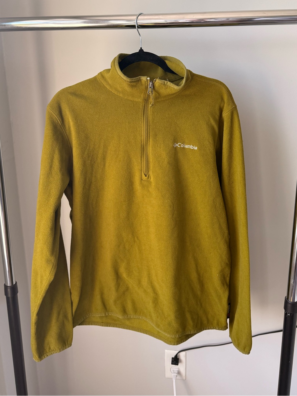 Columbia Men's Olive Zip-Front Fleece Pullover